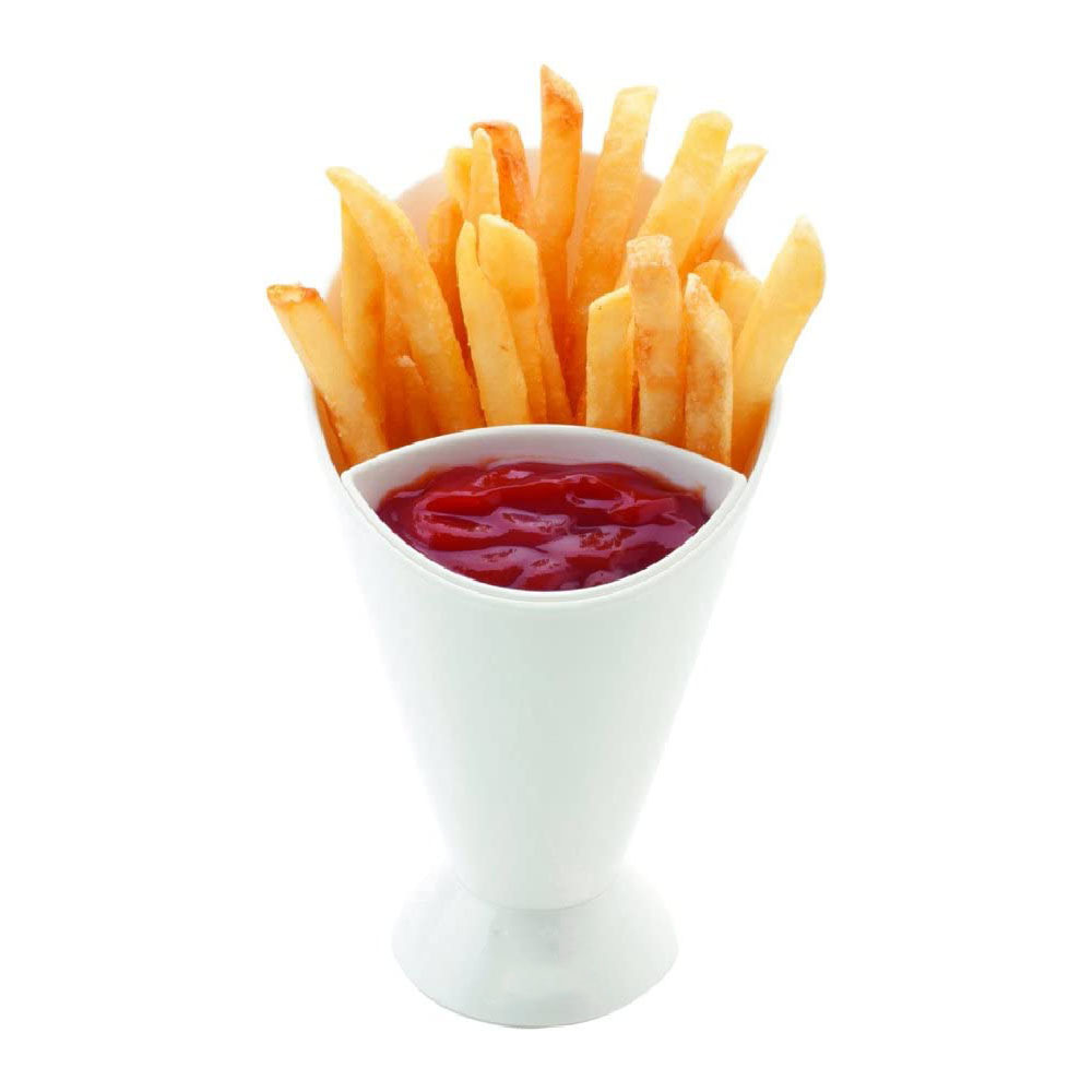 1pc French Fries With Sauce Cup, Snack Holder, Plastic Portable