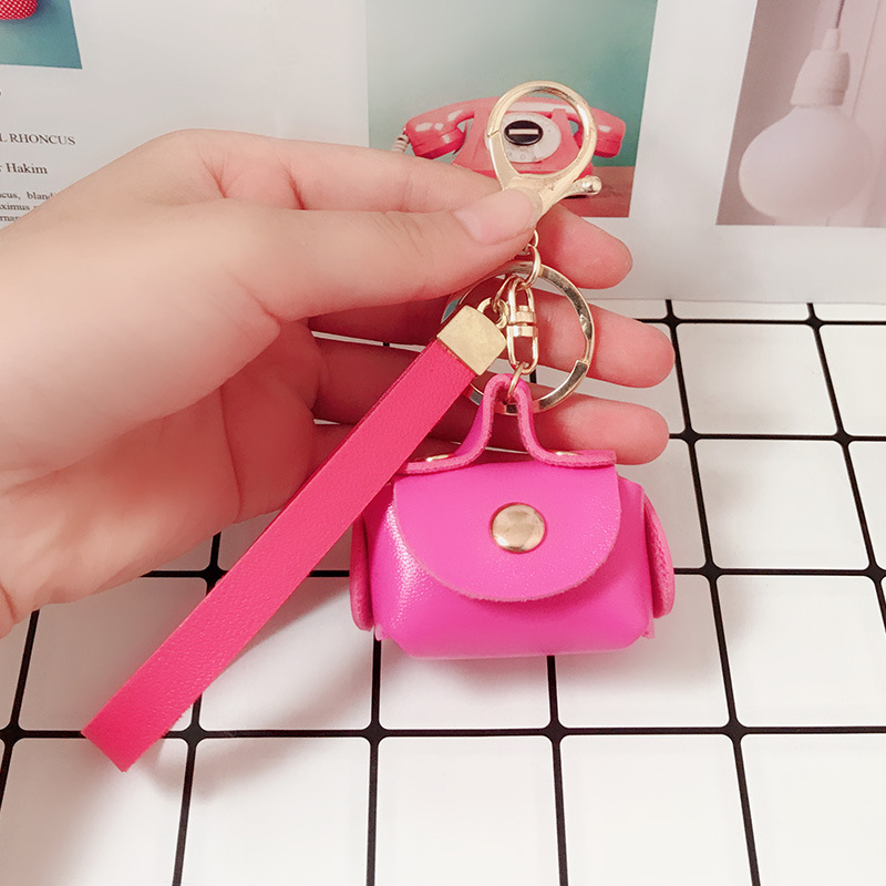 Solid Headphone Bag Portable Lightweight Keychain Bag