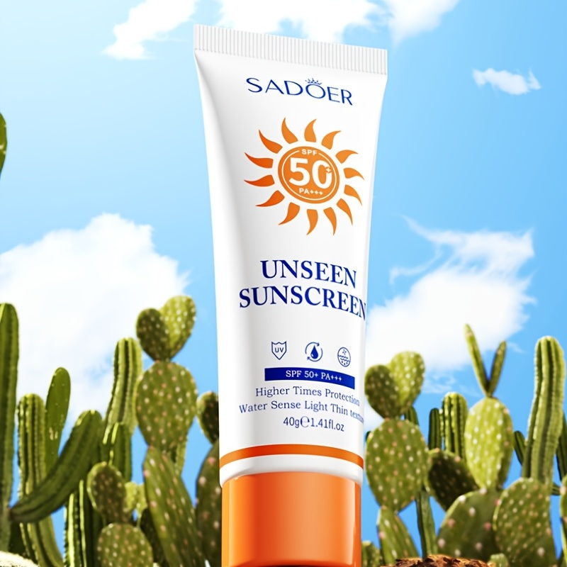 1pc 1 41oz Spf 50 Unseen Sunscreen Uva Uvb Waterproof And Non Greasy