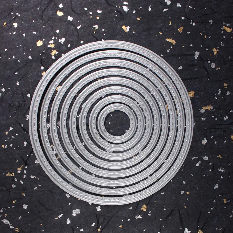 Round Circle Metal Carbon Steel Cutting Dies Stencils For DIY Scrapbooking Album Paper Card Decorative Crafts