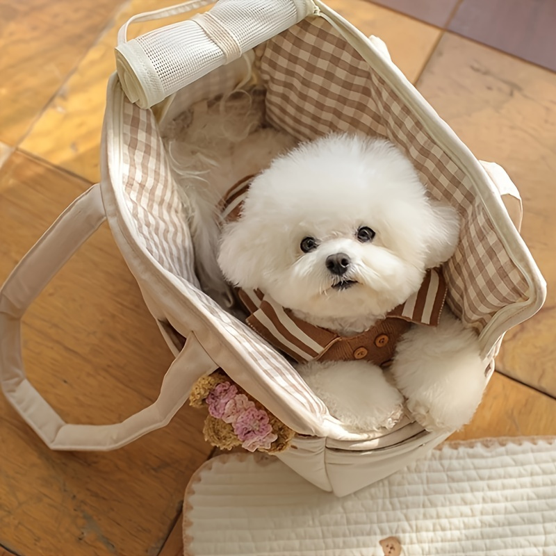 Puppy Dog Bag Portable Pet Carrier Shoulder Bag Breathable Pet Carrier For Small Dog Without Mat