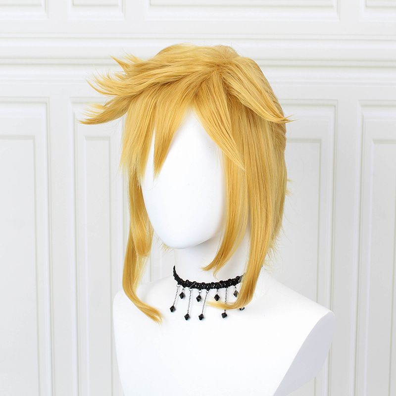 1pc Anime Cosplay Wig Men's Dark Golden Hair Halloween Masquerade Party  Cosplay Props Animation Festival With Wig Cap | Check Out Today's Deals Now  | Temu