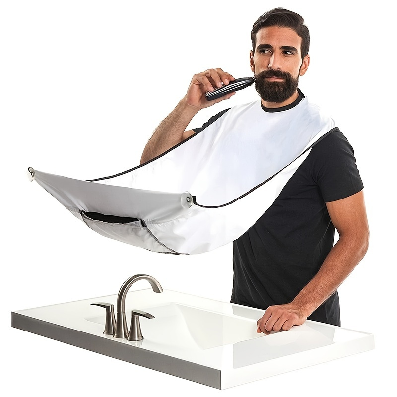 

Men's Beard Shaving Apron - Cleaning Bib For Hairdressers And Shavers - Perfect For Grooming And Styling