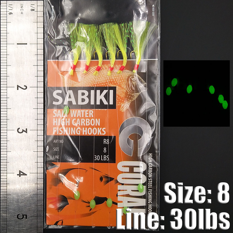 Sabiki Bait Rigs High Carbon Hooks Luminous Glow Beads - Temu Canada