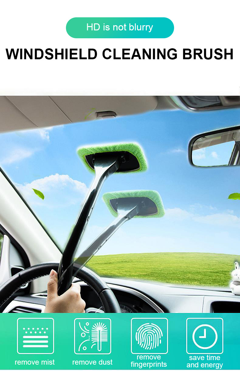 1pc, Long Handle Car Window Windshield Cleaner Brush Kit - Easy To Use Wipe  Tool For Cleaning And Protecting Your Windshield Only د.ب.‏ 1.50 بات بات  Mobile