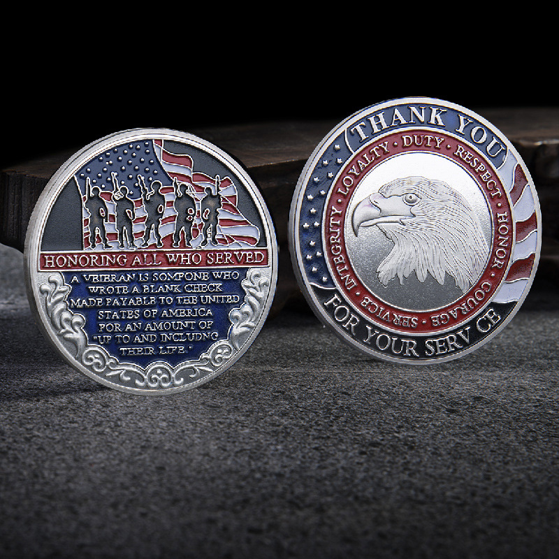 Honoring Served Challenge Coin Birthday Gift - Temu