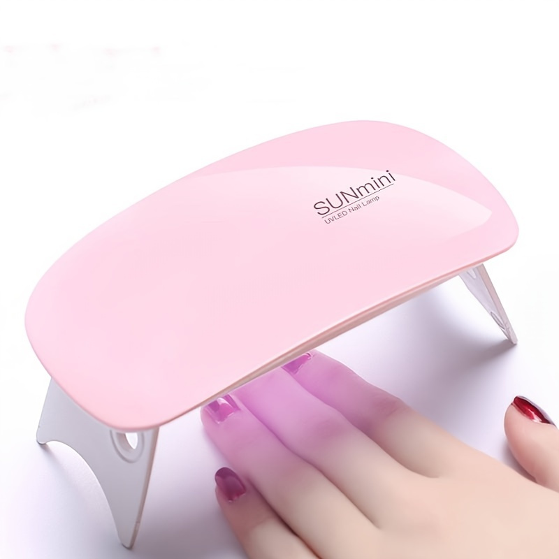 URAQT Mini Gel Nail Lamp, Portable Professional 6W UV LED Gel Nail Dryer  with USB, Curing Lamp Professional Nail Art Tool Accessory for All Gel Nail