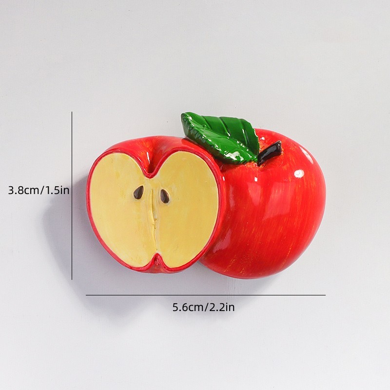 Sticker frigo fruits coupés - TenStickers