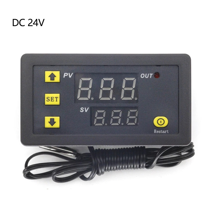 Termostato digital Pantalla LCD Temporizador Controlador de temperatura  programable AC 90‑240V para calefacción Calentamiento de agua 3A VoborMX  herramienta
