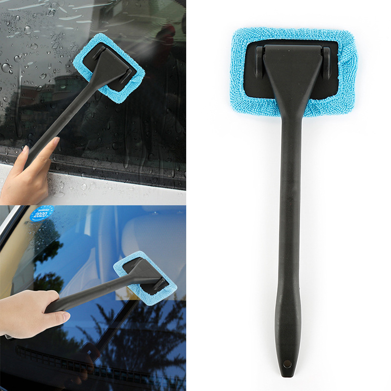 Kit De Cepillo Limpiador De Ventanas De Coche, Herramienta De Limpieza De  Parabrisas, Limpiaparabrisas Aislado De Cristal Para El Interior Del Coche  Con Mango Largo, Accesorios Para El Coche