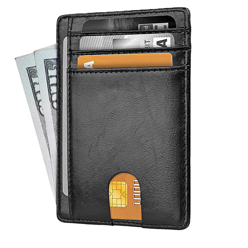Front Pocket Wallet Slim for Men RFID Minimalist Wallets Credit Card Small  Leather Wallet