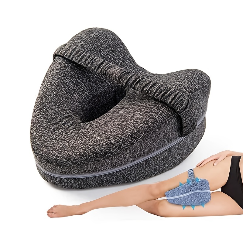 Sleepavo Memory Foam Knee Pillow for Side Sleepers Orthopedic Sleeping  Support