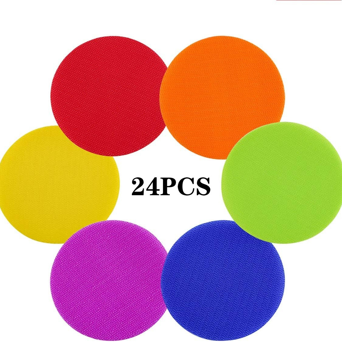 24pcs Carpet Markers, 4 Inch Magic Carpet Circles Dot, 4 Pieces In 6  Colors, Sitting Carpet Dots, For Teachers, Students, Adults, Fixed Point  Markers