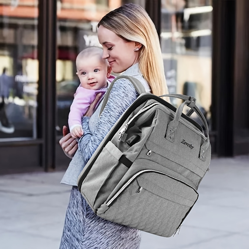 KiddyCare Diaper Bag Backpack + Adjustable Shoulder Straps