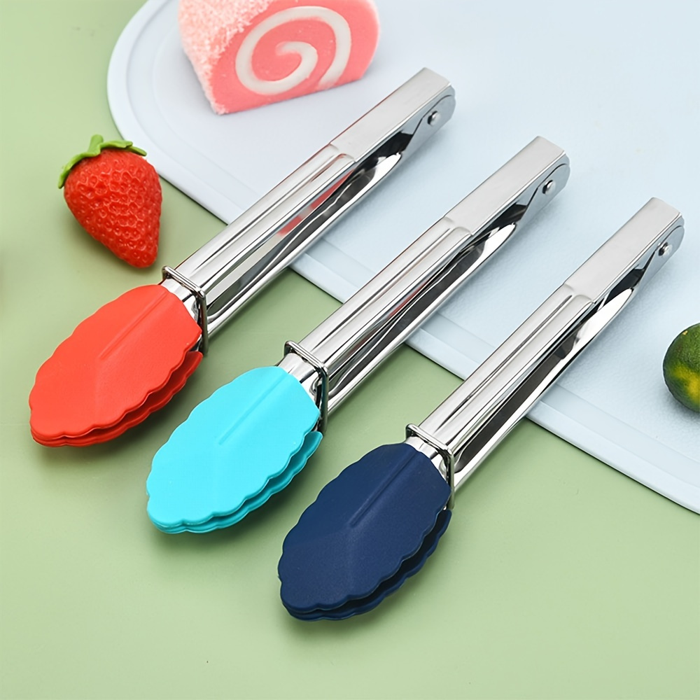 1pc Service Forceps 7 Inch Buffet Forceps Stainless Steel Food Forceps Small Server For Cooking