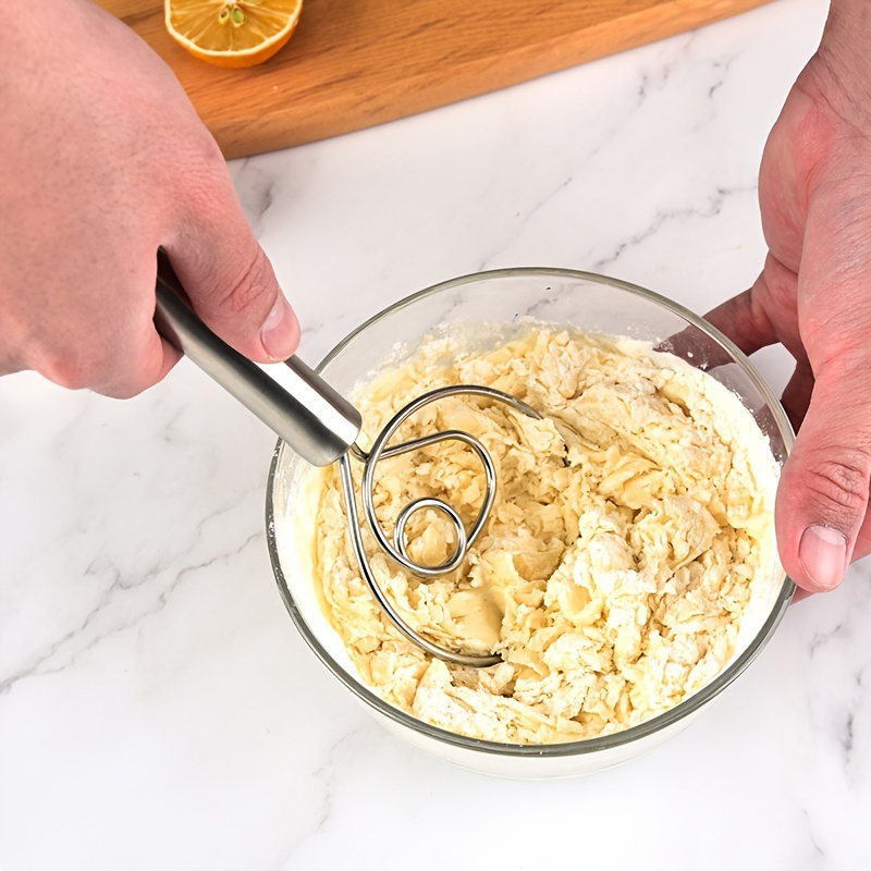 Steel Handle Flour Mixer Kitchen Baking Flour Mixing Tool Temu