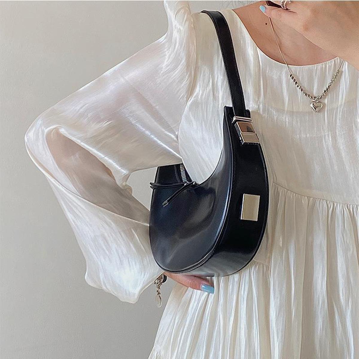 Small Crescent Shoulder Bag Under The Arm Purse