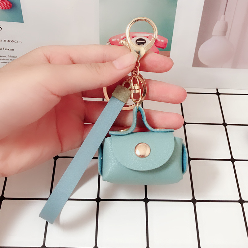 Solid Headphone Bag Portable Lightweight Keychain Bag