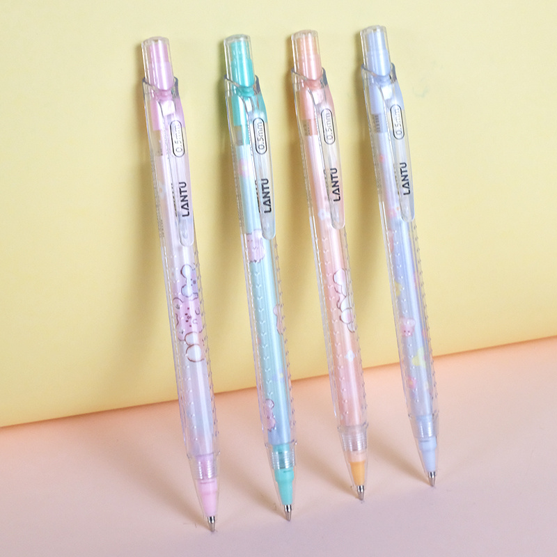 4pcs Blueprint Mechanical Pencil 0 70 5 School Students Cute Cartoon