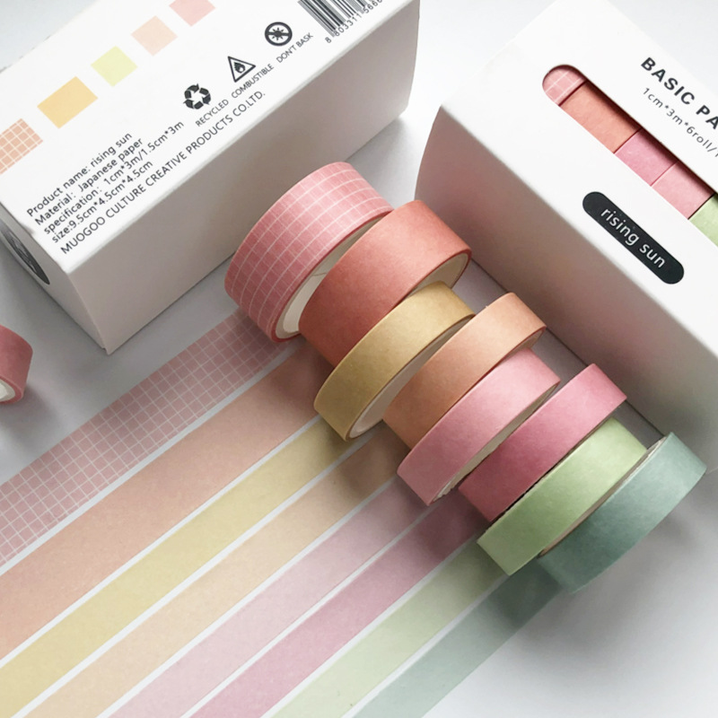 工芸品ラベル用色付き和紙マスキングテープ8個 今日の最高のデイリーディール Temu Japan