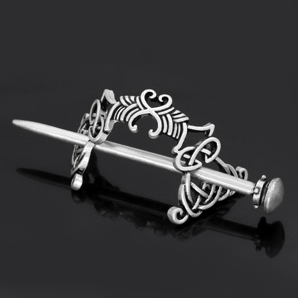 Viking Celtic Hair Clip Hairpins- Viking Hair Accessories Dragon