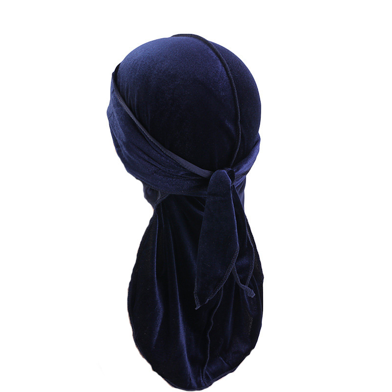 Velvet DuRag Navy Blue Premium Quality