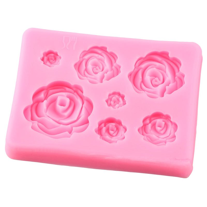 Rose Flower Silicone Mold Diy Wedding Cupcake Cake Silicone - Temu