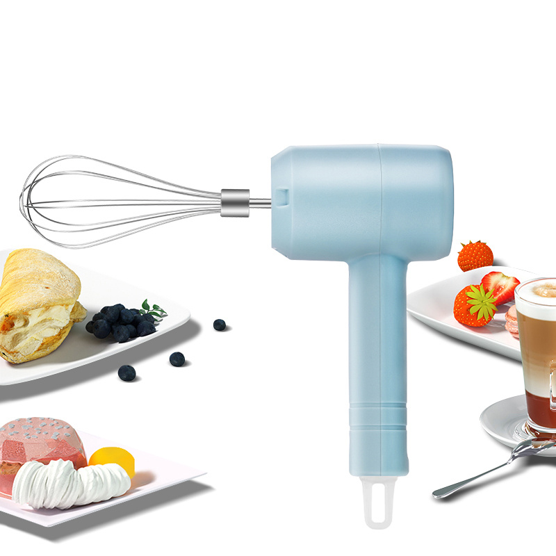 Cordless Hand Mixer Handheld Eggbeater Wireless Cream Automatic Home Beater  Whisk Charging 3 Speed Electric Mini 20W Whisking Egg Beater Egg Hand