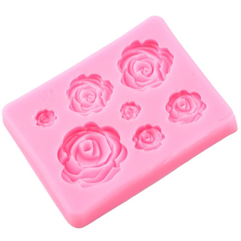 Rose Flower Silicone Mold Diy Wedding Cupcake Cake Silicone - Temu