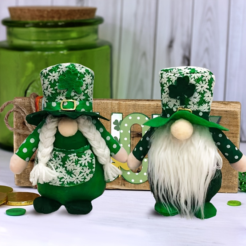 

1pc, St.patrick's Day Irish Gnome Doll, St.patrick's Day Ornaments, Holiday Accessory, St.patrick's Day , Home Decor, Scene Decor