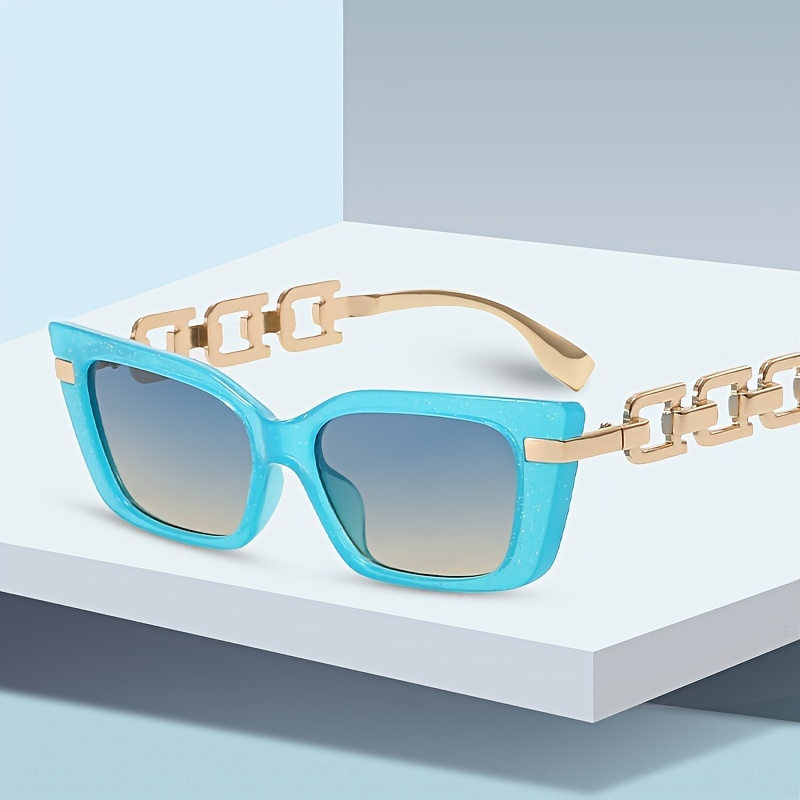 Vintage Cat Eye Sunglasses For Women Small Metal Chain Sunglasses Elegant  Eyeglasses Trend Fashion Shades - Temu