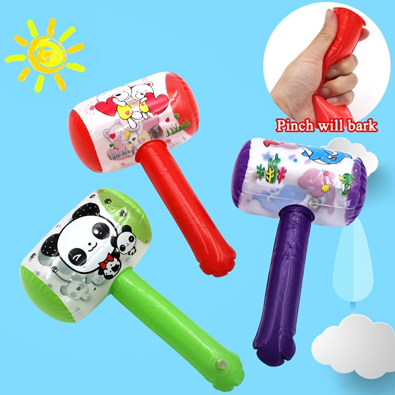 

1pc Inflatable Hammer With Bell Air Hammer Baby Kids Toys Party Favors Inflatable Toy Pool Beach Party Toy