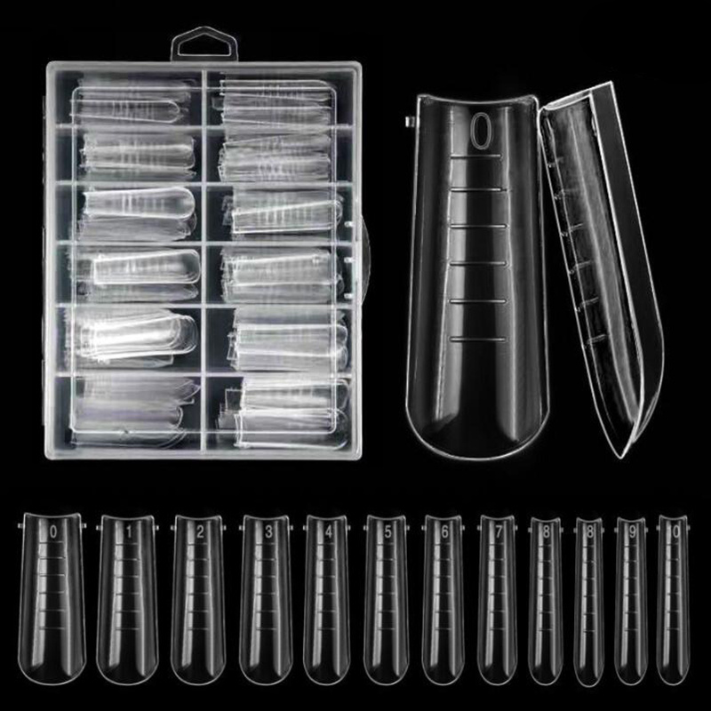 Dual Nail Forms Set T Shape Acrylic Nail Molds Kit Dual Temu