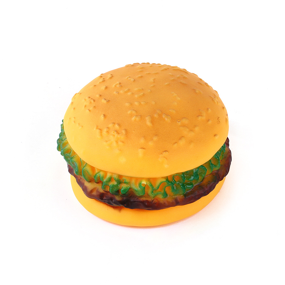 hamburger chew toy