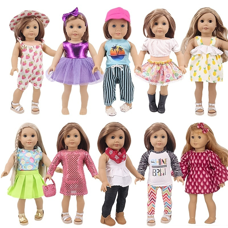 Cute Fashion Clothes Dress Set For 43cm 18in Baby Doll Doll Accessories ...