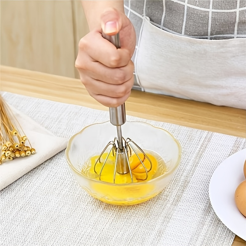 Large Stainless Steel Semi automatic Egg Beater Home Baking - Temu