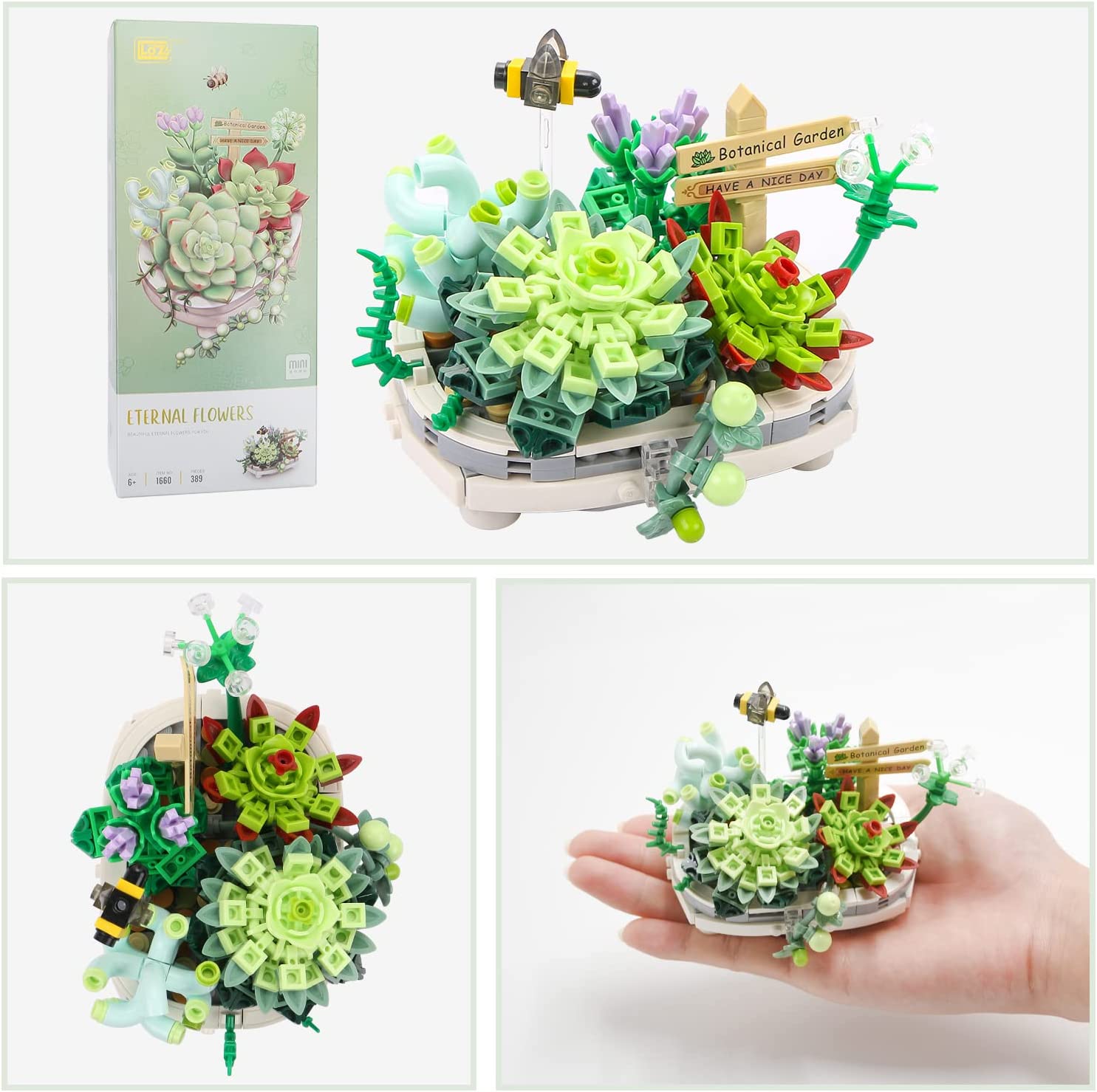 Creative And Cute Diy Mini Particles Flower Succulent Plants - Temu