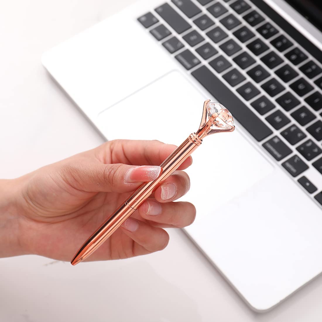 1pc stylos à strass en métal mignons fournitures de bureau - Temu