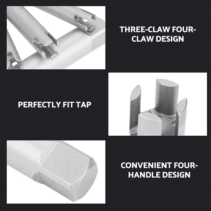 Alloy Steel Broken Tap Extractor Remover Tool Stripped Screw Temu