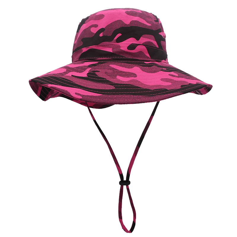 Customized Logo Pattern Camouflage Bucket Fishing Hat - Temu