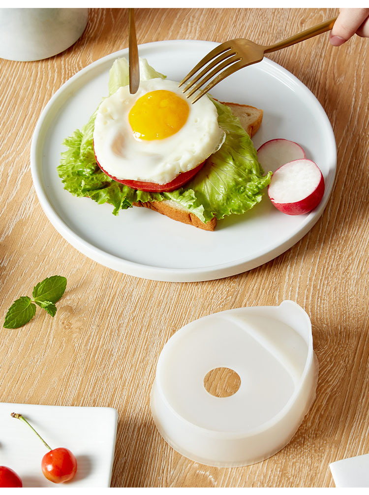 Non Stick Fried Egg Mold Breakfast Egg Sandwich Maker Silicone