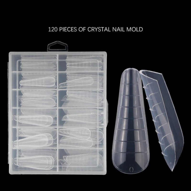 Dual Nail Forms Set T Shape Acrylic Nail Molds Kit Dual Temu