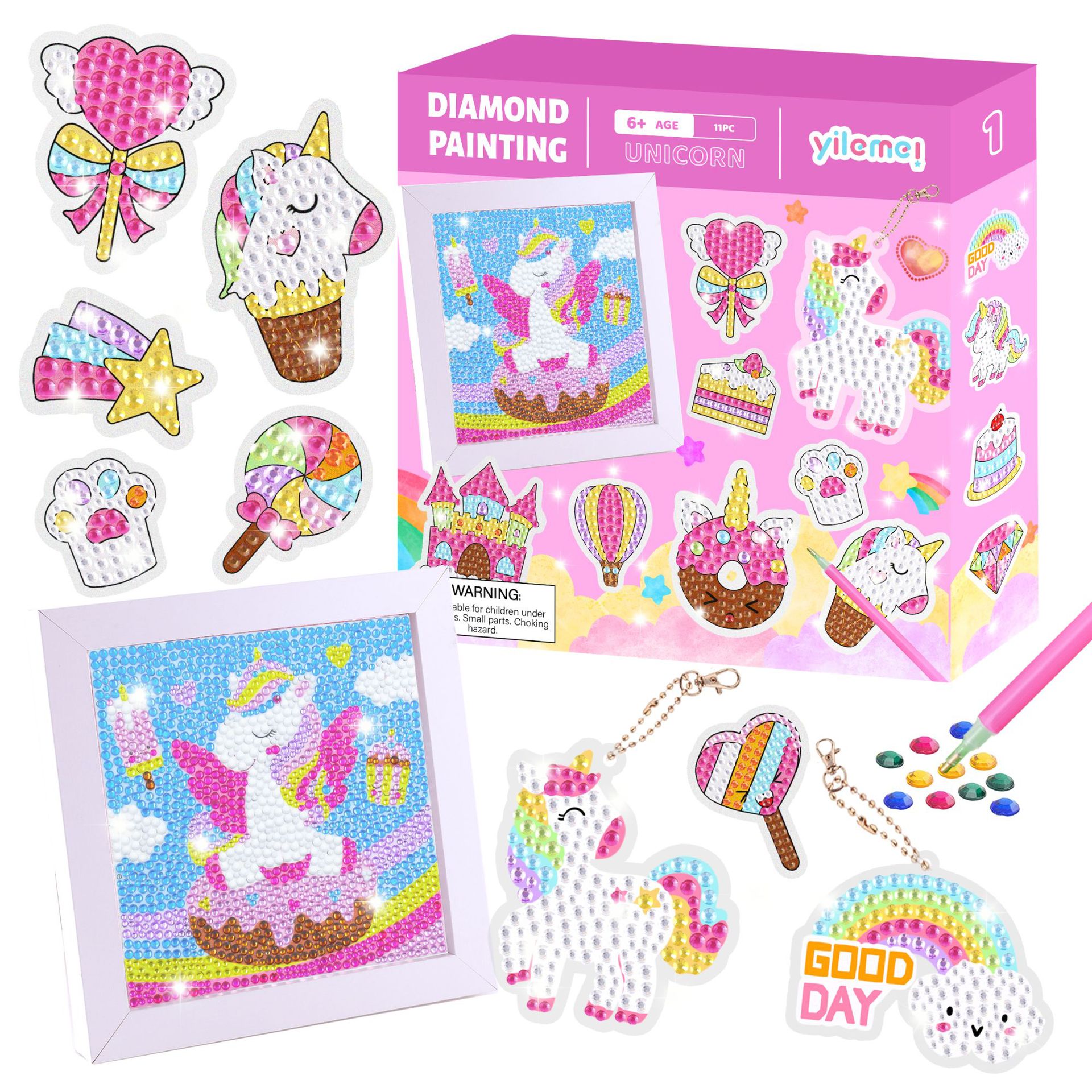 Diamond Painting Mini Last Unicorns 2 parts with AB diamonds 