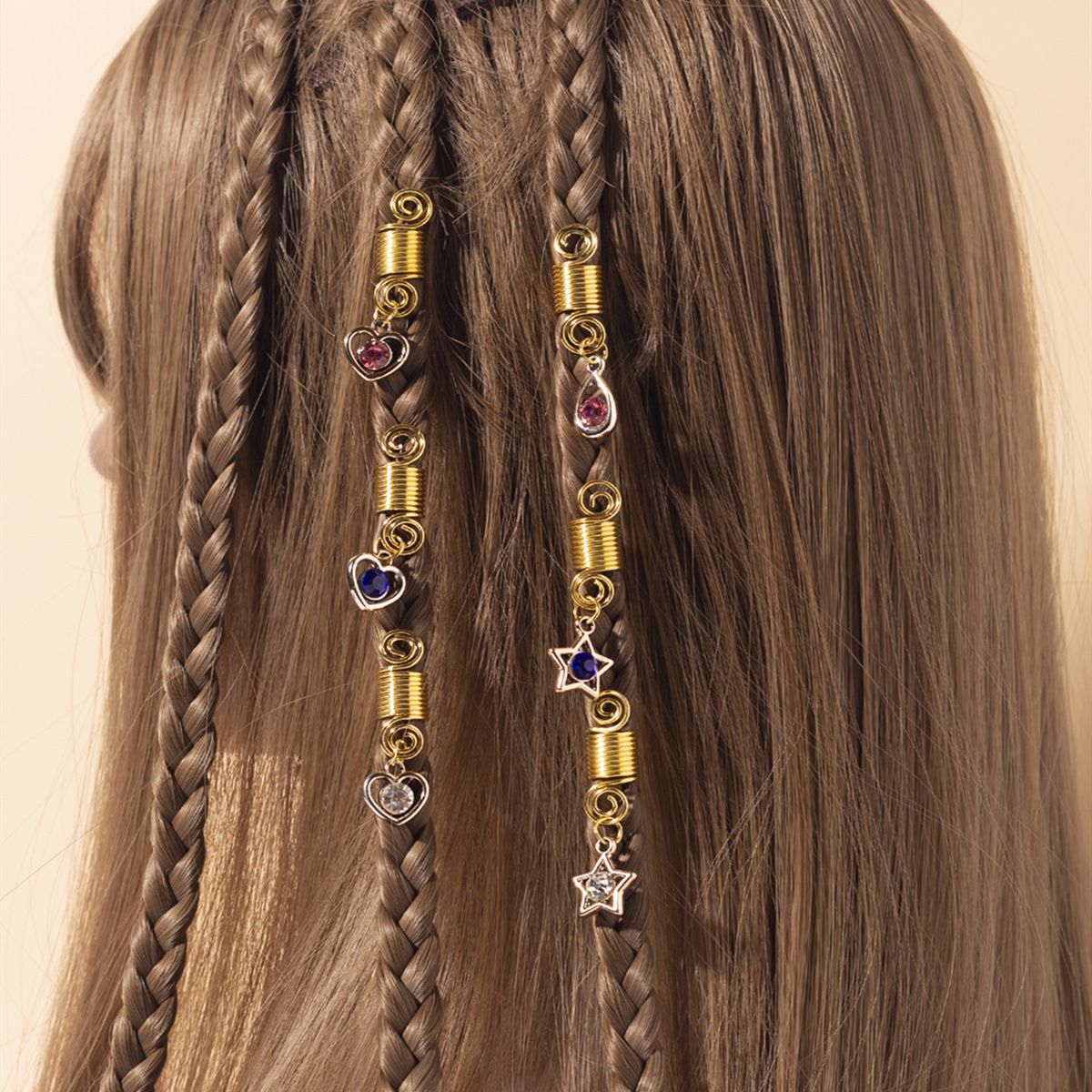 Locs Hair Jewelry Braids Hair Clips Adjustable Hair Cuffs Vintage African  Pendant Hair Charms Handmade Crystal Ancient Metal Pendant Cute Stra Heart Braid  Accessories - Beauty & Personal Care - Temu