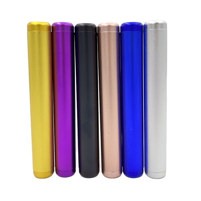 1pc Aluminum Alloy Storage Tube With Ring, Metal Storage Aluminum Tube,  Cigar Tube, Moisture-proof Anti-fall Sealed Tube