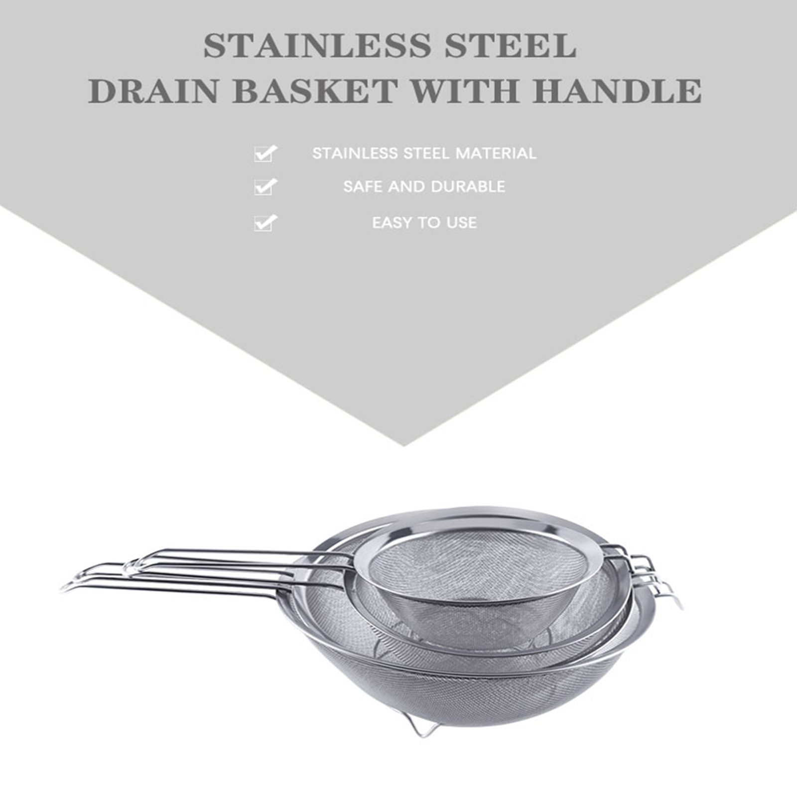 Fine Mesh Strainer Stainless Steel, Kitchen Strainers Fine Mesh Sieve