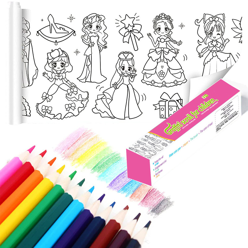 Ocean Adventure Coloring Paper Roll - 3m X 30cm Drawing Paper For Kids To  Learn And Explore, No Bleed And Easy To Stick