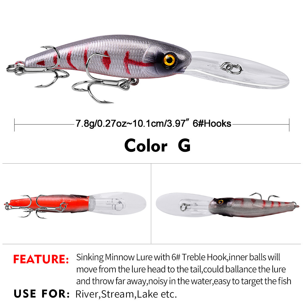 3d Bionic Minnow Fishing Lure Hard Bait 3d Eyes 3 - Temu