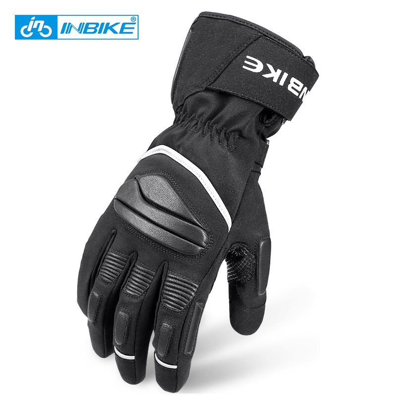 Winter Motorcycle Gloves Waterproof Motorbike Riding Gloves Touchscreen  Windproof Gloves for Motorcycle Ski Warm Gloves for Cold Weather (Black, M)