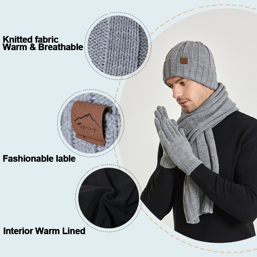 Guantes hombre y gorros, regalos Navidad para el